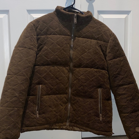 BooHoo Man Brown Puffer Jacket - Picture 2 of 4